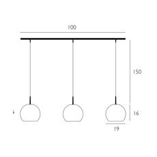 Lampa wisząca Casablanca BA11-B155A Ball 3