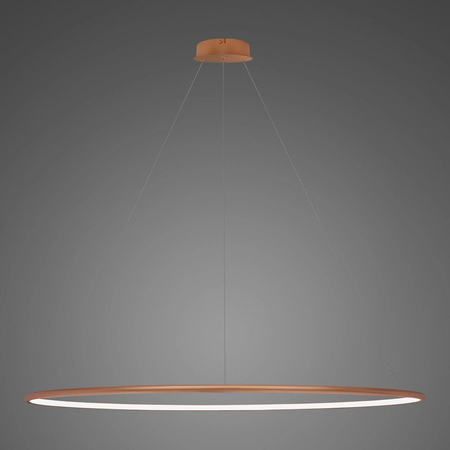 nowoczesna lampa Ledowe Okręgi No.1 150cm 3k miedziana Dali