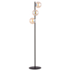 Lampa podłogowa ROSSI LP3 MIODOWY Emibig 879/LP3 czarny/złoty