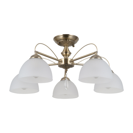 Lampa sufitowa Italux Moreti PND-40623-5-AB Antyczny mosiądz