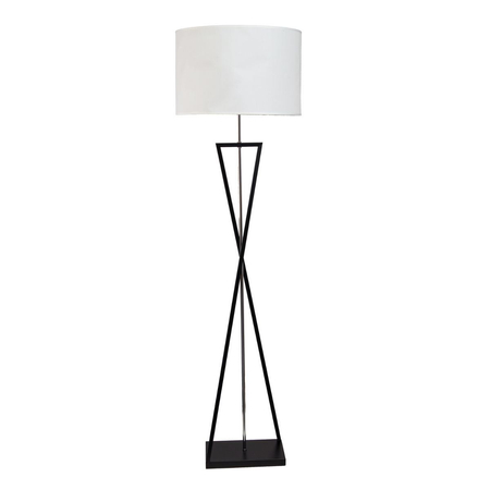 Lampa podłogowa Abigali Sand Glass biała