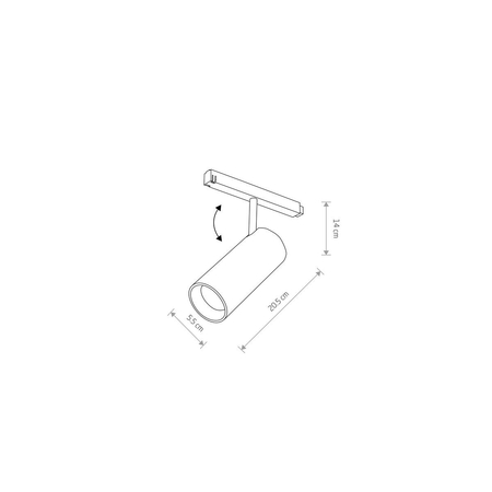 Lampa sufitowa LVM SPOT LED 15W Nowodvorski 10147 czarny