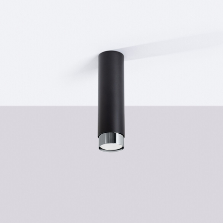 Sollux Lighting Plafon NERO 22,5 czarny/chrom SL.1409