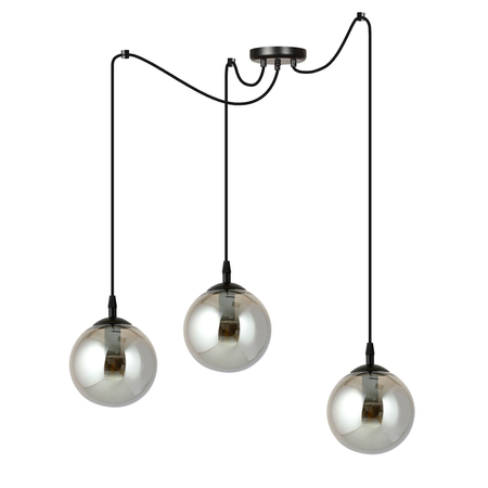 Lampa wisząca GIGI 3 BL GRAFIT Emibig 937/3 czarny