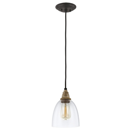 Lampa wisząca Elstead Lighting Matrimonio drewniany DL-MATRIMONIO1MP