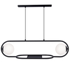 Lampa wisząca FINESTRA Kaja K-4961 biały/czarny