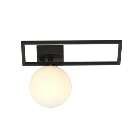 Lampa sufitowa IMAGO 1D BLACK/OPAL Emibig 1130/1D biały/czarny