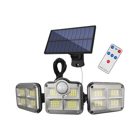 Eko-Light Naświetlacz Solarny Flexi Potrójny EKO9152 SREBRNY