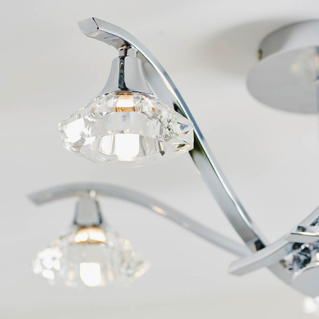 Lampa sufitowa Endon Lighting Langella LANGELLA-5CH chrom