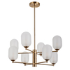 Lampa wisząca Italux Perano PND-4215-8A-HBR-SAT Brąz antyczny
