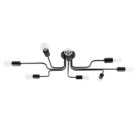 Sollux Lighting Żyrandol VECTOR 8 czarny SL.1448