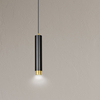 Lampa wisząca KIBO 1 BL/GOLD Emibig 644/1 czarny/złoty