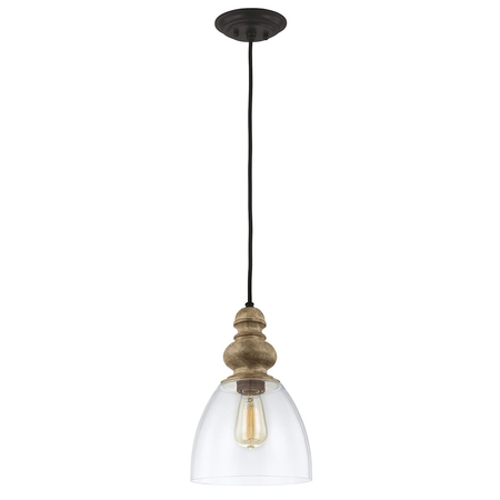 Lampa wisząca Elstead Lighting Matrimonio drewniany DL-MATRIMONIO-1P
