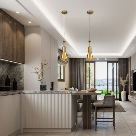 Lampa wisząca Elstead Lighting Etoile mosiądz ETOILE-P-S-AB