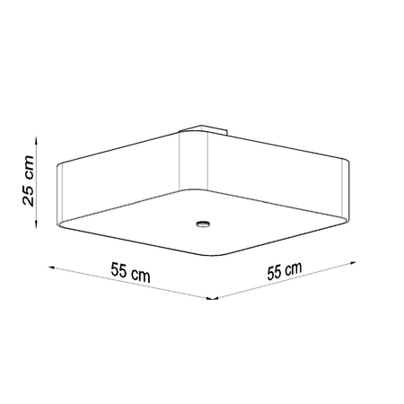 Sollux Lighting Plafon LOOPEZ czarny/chrom SL.0939