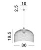 Lampa wisząca Luces Exclusivas BAQUE - biały mat LE43431