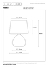 Lampa stołowa Lucide RAMZI brązowy 47506/81/43