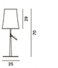 Lampa stołowa Foscarini 221001S-10 Birdie grande