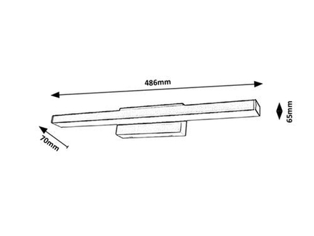 Lampa łazienkowa Rabalux John 5732 czarny matowy