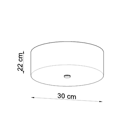 Sollux Lighting Plafon SKALA 30 czarny SL.0760
