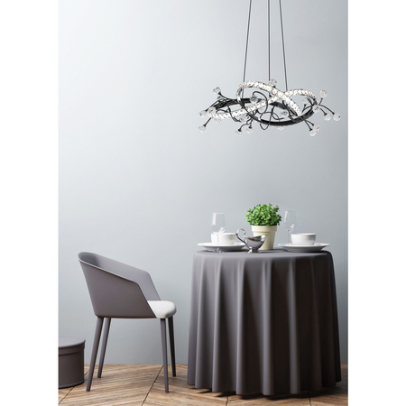 Lampa wisząca Zuma Line MD3481-1S-3BCT MAIA LAMPA WISZĄCA CZARNA/BLACK