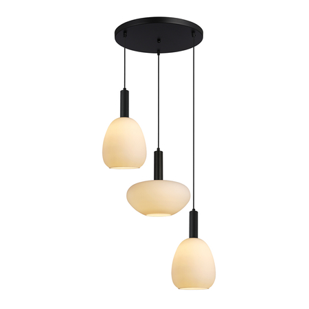 Lampa wisząca Italux PND-23541-3-BK-OP Czarny