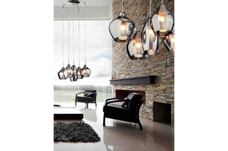 Lampa wisząca Azzardo AZ0722 Amber Milano chrome