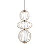 Lampa wisząca Italux Rabel PND-344221-3V-HBR Złoty