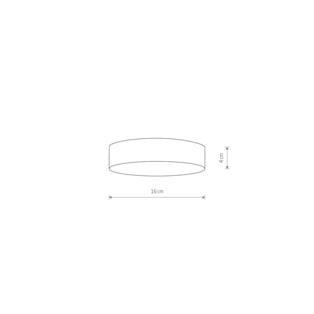 Plafon LID ROUND LED 25W Nowodvorski 10407 czarny