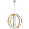 Lampa wisząca Elstead Lighting Allier drewniany FE-ALLIER-P-L-LW