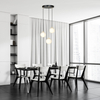 Lampa wisząca ROYAL 3 Emibig 1243/3 biały/czarny