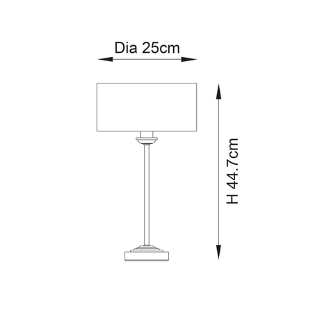 Lampa stołowa Endon Lighting Highclere 104054 mosiądz