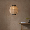Lampa wisząca Endon Lighting Zaire 101688 drewniany