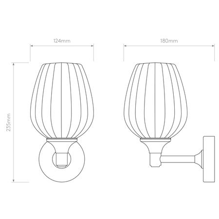 Kinkiet Astro Liberty Wall 1485003 Polerowany Chrom