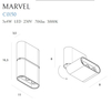 Lampa sufitowa Maxlight MARVEL C0150 czarny