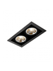 Oprawa podtynkowa AQform 30612-0000-T8-PH-02 SQUARES 111x2 Czarny struktura