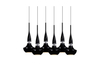 Lampa wisząca TASOS 6 BLACK Azzardo AZ0262 black