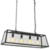 Lampa wisząca Italux Laverno MD-102721-4-B Czarny mat