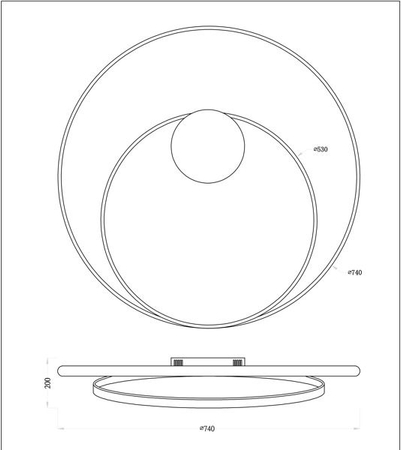 Lampa sufitowa Zuma Line Peria Ceiling MX57055-A
