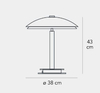Lampa stołowa Fontana Arte F228005150TNNE Bis / Tris