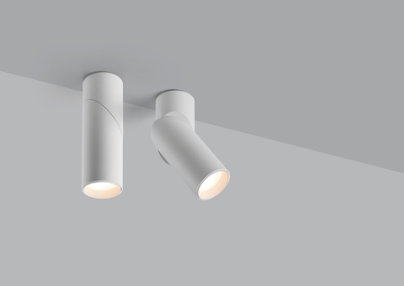 Oprawa natynkowa regulowana GALILEO ART biały mat 1xGU10 ø56X158mm