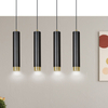 Lampa wisząca KIBO 4 BL/GOLD Emibig 644/4 czarny/złoty
