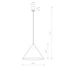 Lampa wisząca ZENITH L Nowodvorski 10872 szary