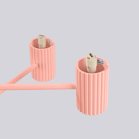 Sollux Lighting Żyrandol HALO 6 brzoskwiniowy SL.1838