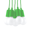 Sollux Lighting Lampa wisząca DIEGO 5 zielony SL.0583