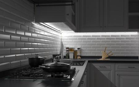 Profil LED Greenie P3-1C 1m Typ C kątowy czarny lakierowany