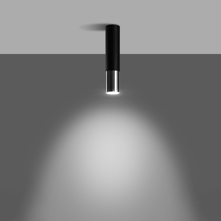 Sollux Lighting Plafon LOOPEZ czarny/miedź SL.0945