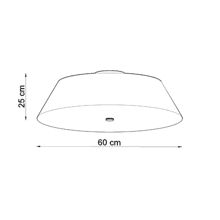 Sollux Lighting Plafon VEGA 60 czarny SL.0768