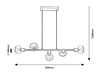 Lampa wisząca Rabalux Sullivan 3297 czarny