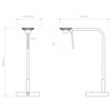 Lampa stołowa Astro Miura Desk USB 1444008 Matowy Złoty
